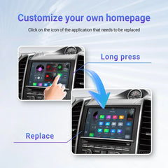 2 In 1 Ottocast AI Wireless CarPlay/Android Auto Multimedia Adapter YT Netflix Apple CarPlay & Android Auto