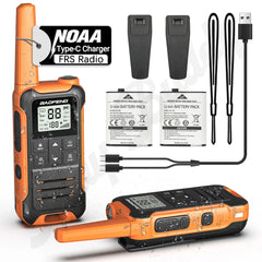 2x Baofeng F22 Mini Walkie Talkies Long Range Two-Way Radio IP45 Waterproof Walkie Talkie