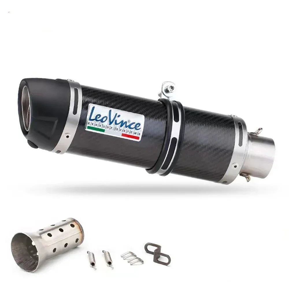 51mm Motorcycle Exhaust Muffler Pipe LeoVince Escape Moto With DB Killer for Z10 Type D Exhaust