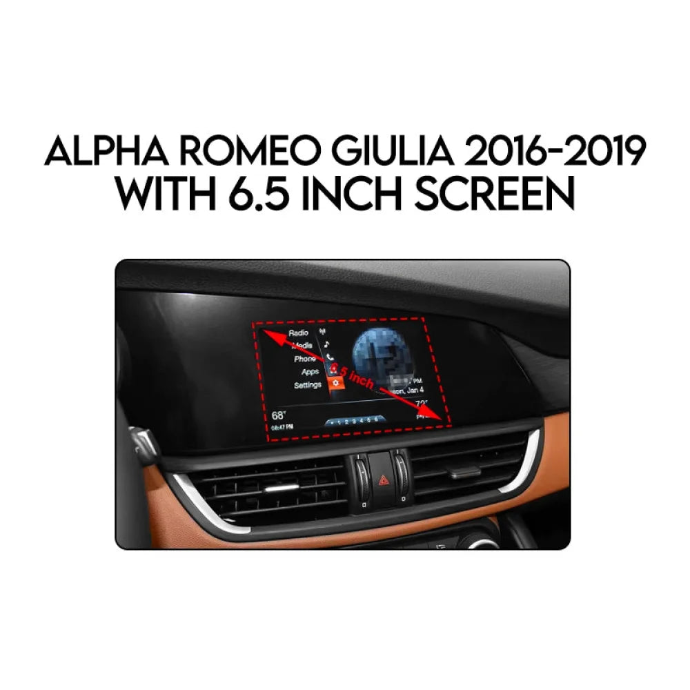 Alfa Romeo Stelvio & Giulia 2014-2019 Apple Carplay & Andriod Auto Retrofit Kit Giulia 6.5 Inch / Dual Core Apple