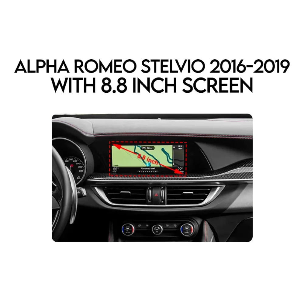 Alfa Romeo Stelvio & Giulia 2014-2019 Apple Carplay & Andriod Auto Retrofit Kit Stelvio 8.8 Inch / Dual Core Apple