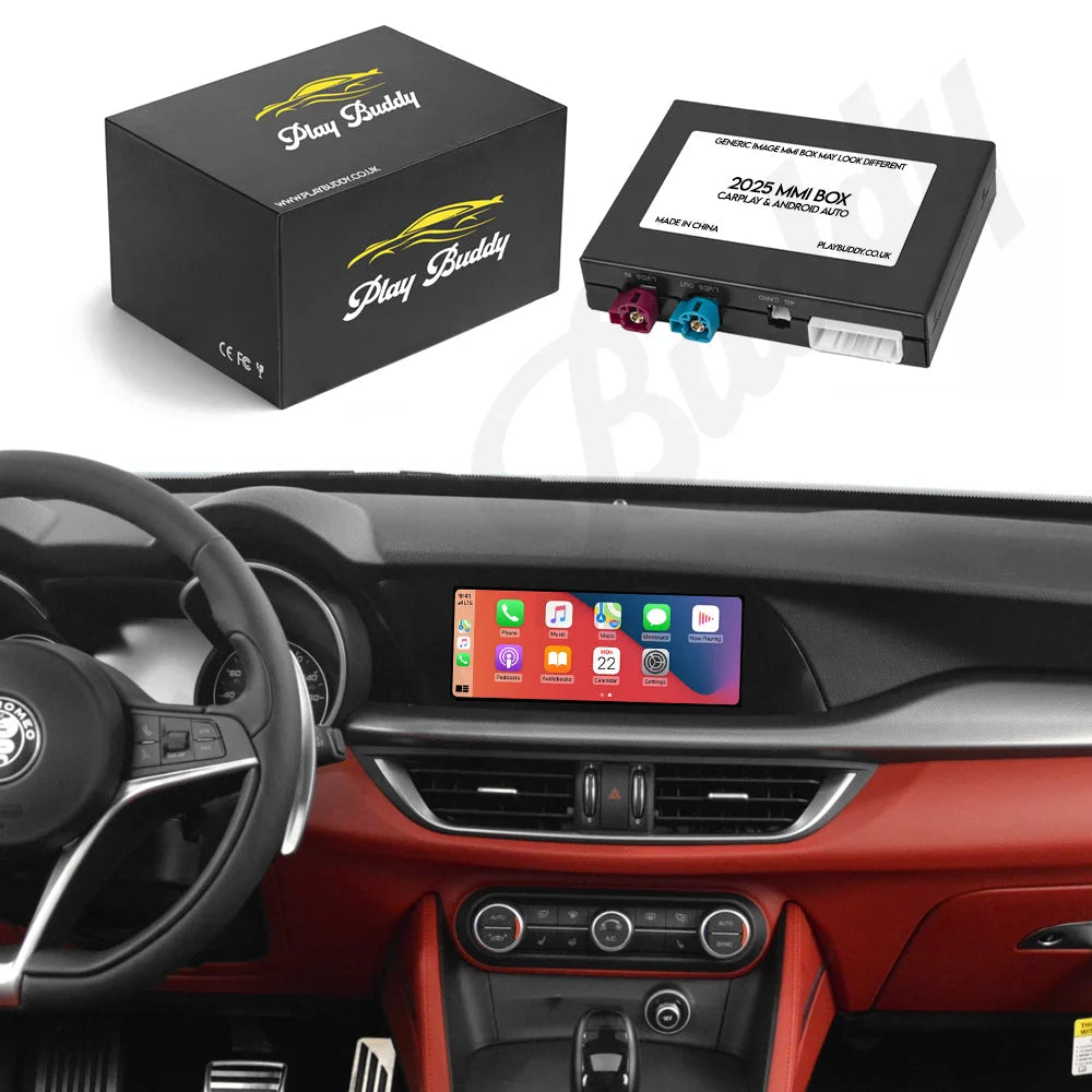 Alfa Romeo Stelvio & Giulia 2014-2019 Apple Carplay & Andriod Auto Retrofit Kit Apple CarPlay & Android Auto