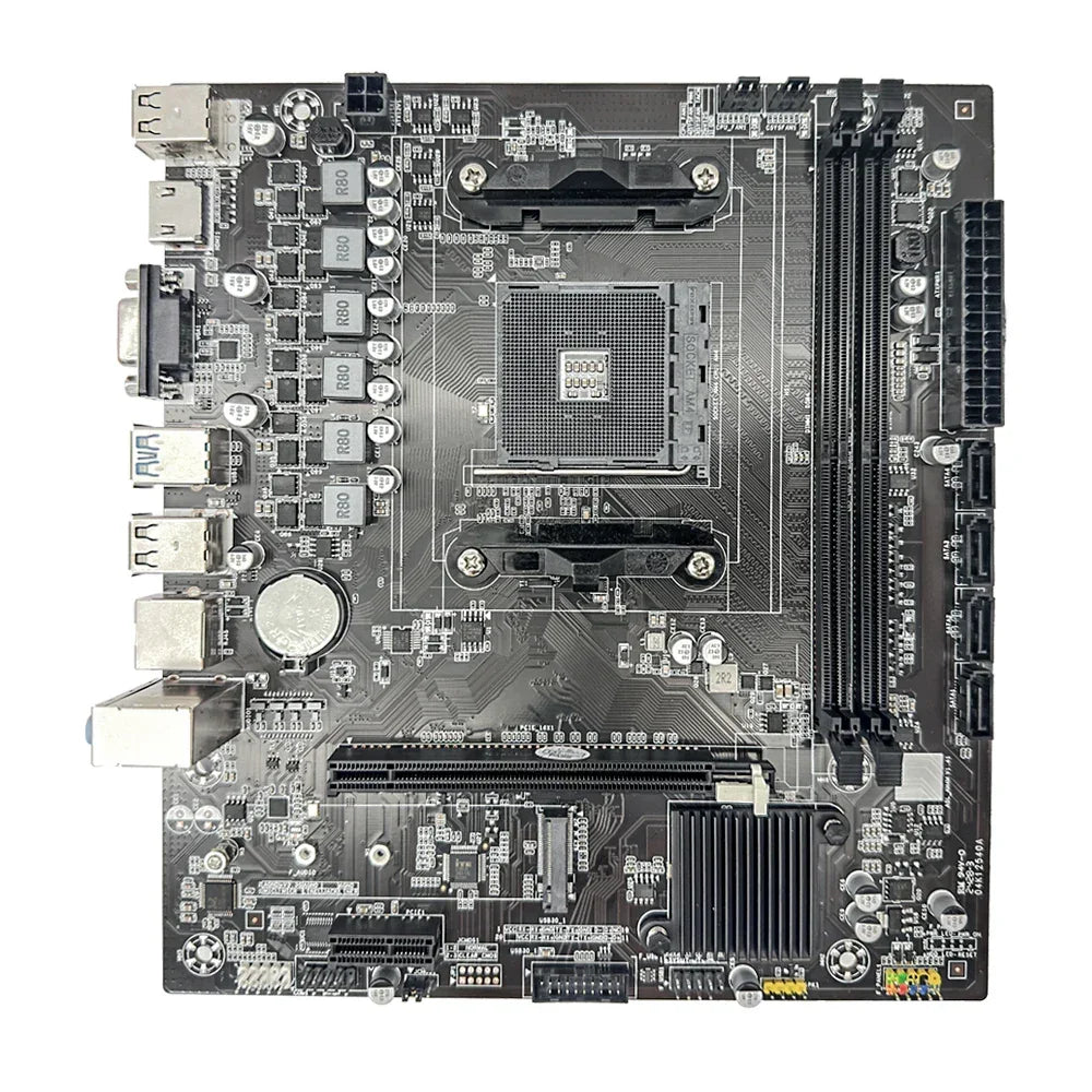 AMD B450M DDR4 RAM M.2 NVMe PCIe 3.0 Motherboard AM4 Supports All AMD Ryzen CPUs AMD B450M Motherboard