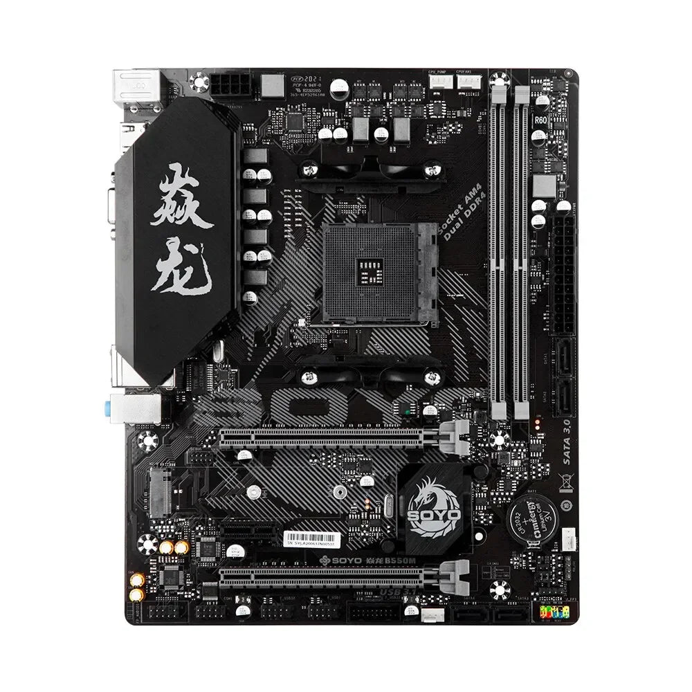 AMD B550M mATX Motherboard DDR4 M.2 NVMe for AM4 Ryzen R3 R5 R7 3000-5000 CPUs AMD B550M Motherboard