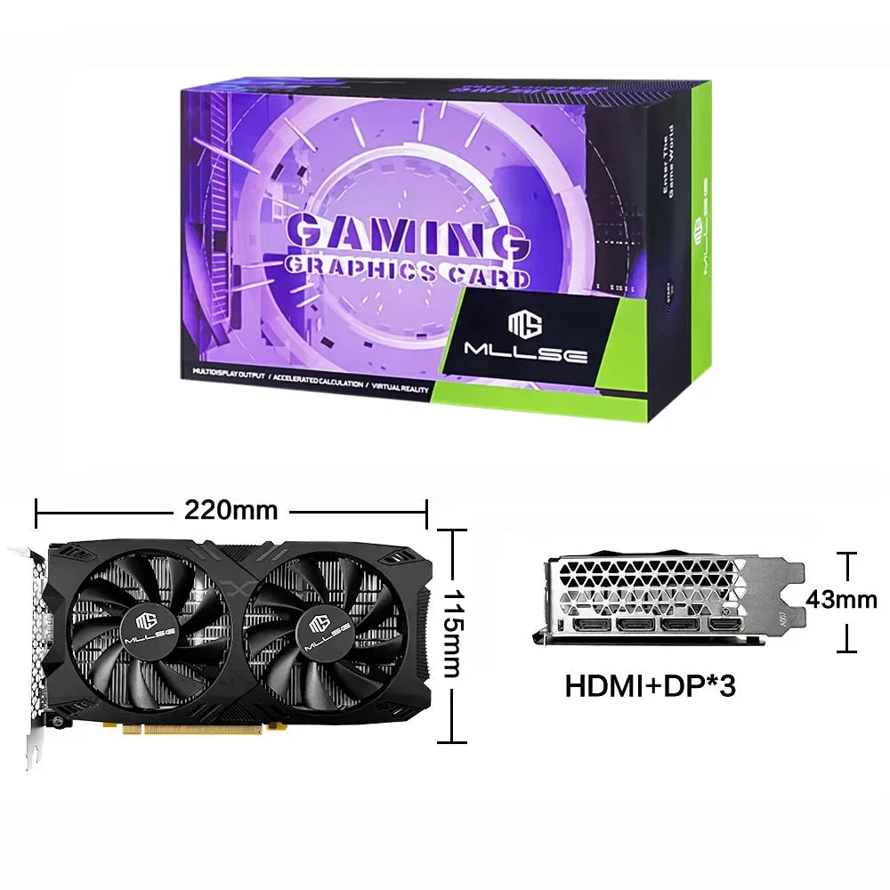 AMD Radeon RX 5500 XT 8GB GDDR6 128Bit PCIE 4.0 x8 GPU Graphics Card Gaming PC RX 5500 XT 8GB Graphics Card