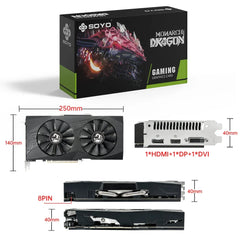 AMD Radeon RX 580 8GB GDDR5 2048SP 256Bit PCI-E 3.0 GPU Graphics Card Gaming PC RX 580 / 8GB Graphics Card