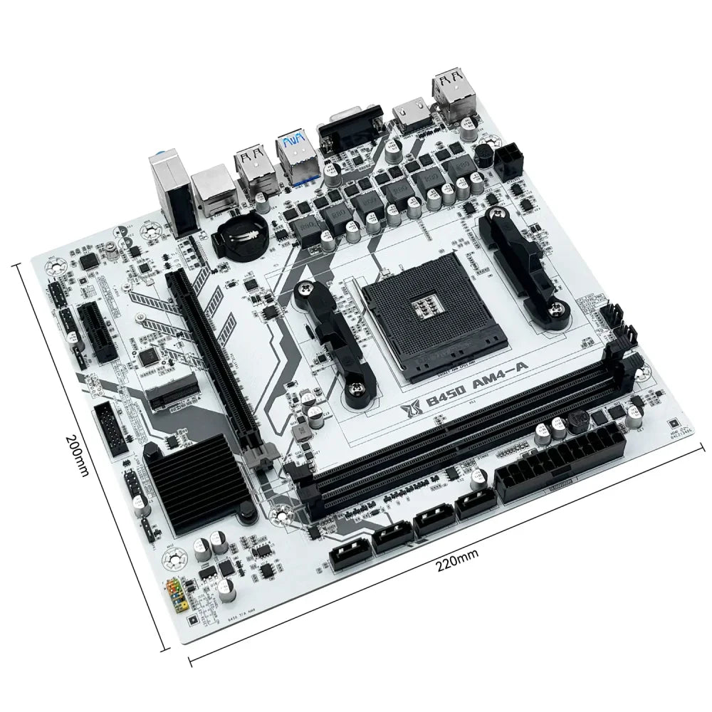 B450 AMD Motherboard DDR4 M.2 NVMe AM4 Mainboard for Ryzen 5500 5600 5600G CPU B450 AMD Motherboard