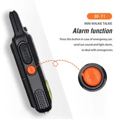 Baofeng BF-T1 Mini Two Way FM Ham Radio UHF 400-470MHz Walkie Talkie Long Range Black / EU Walkie Talkie