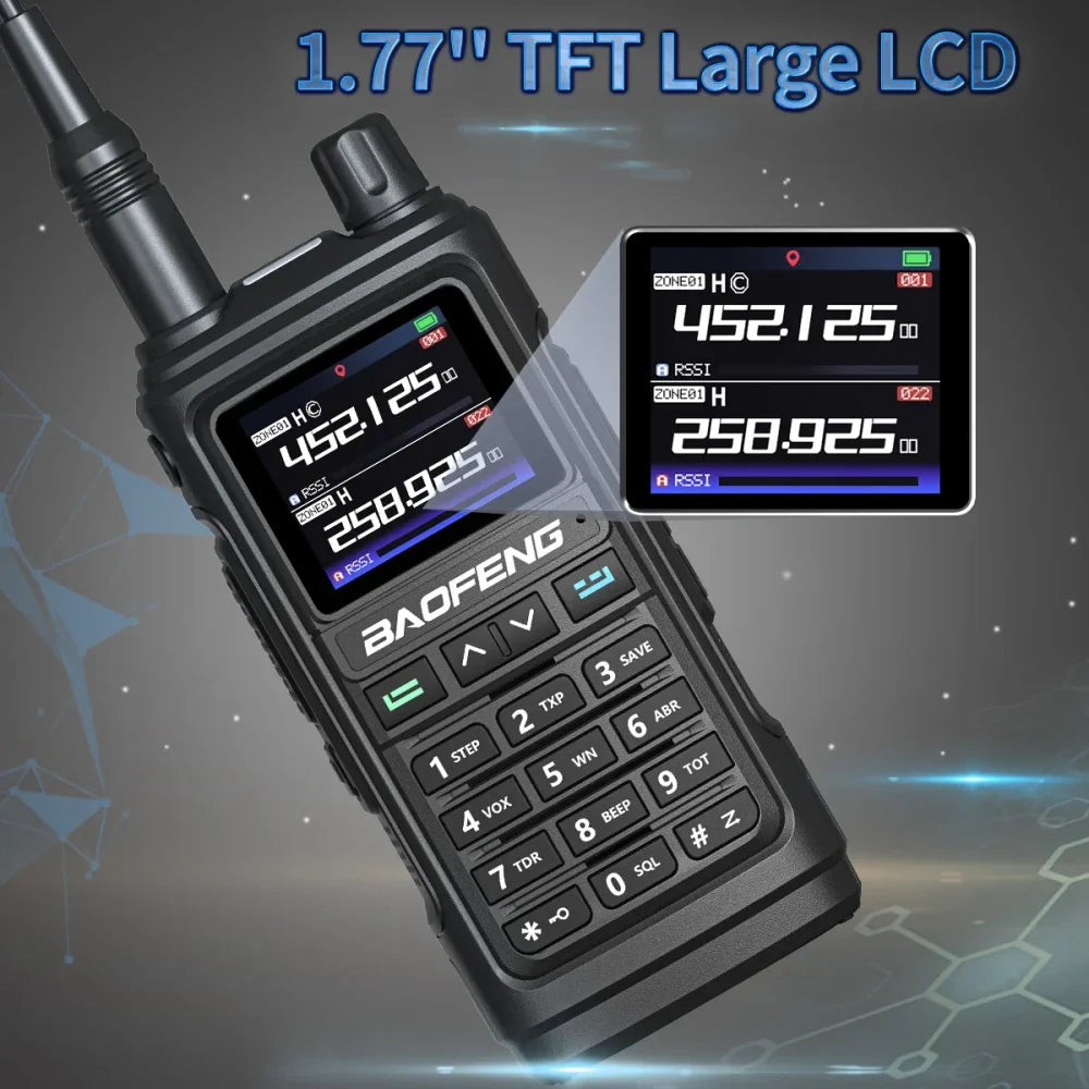 Baofeng UV-17 Pro GPS Air Band 999CH Full Band Walkie Talkie Long Range Ham New Walkie Talkie