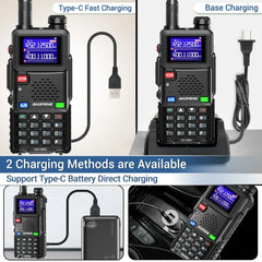 Baofeng UV-5RH Tri Power 15W Air Band Ham Two-Way Radio Walkie Talkie UK Walkie Talkie