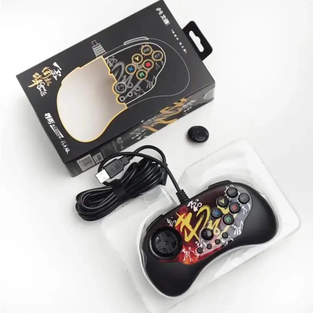 Betop C3 Thorn Shadow Fighting Wired Gamepad Arcade USB Joystick For PC Computer Black Gaming Controller