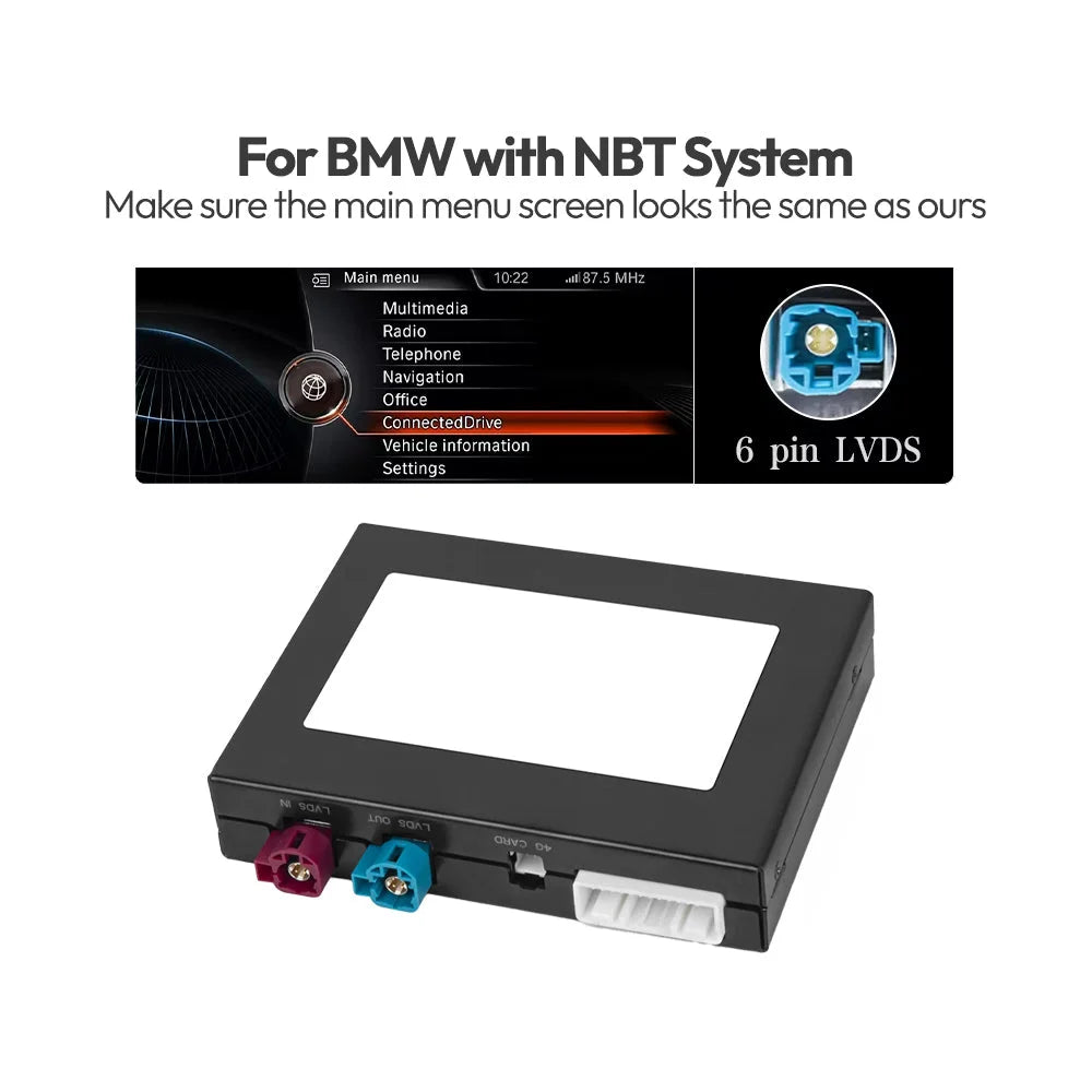 BMW NBT F Series Wireless Apple CarPlay & Android Auto Integration Kit Retrofit NBT / BMW Apple CarPlay & Android Auto