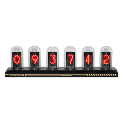RGB Nixie Tube Clock LED Glows IPS Color Screen DIY Analog Digital Tube Nixie Tube Clock Clock
