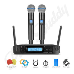 GLXD4 Professional Wireless UHF Handheld Microphone System for Stage Black Microphone
