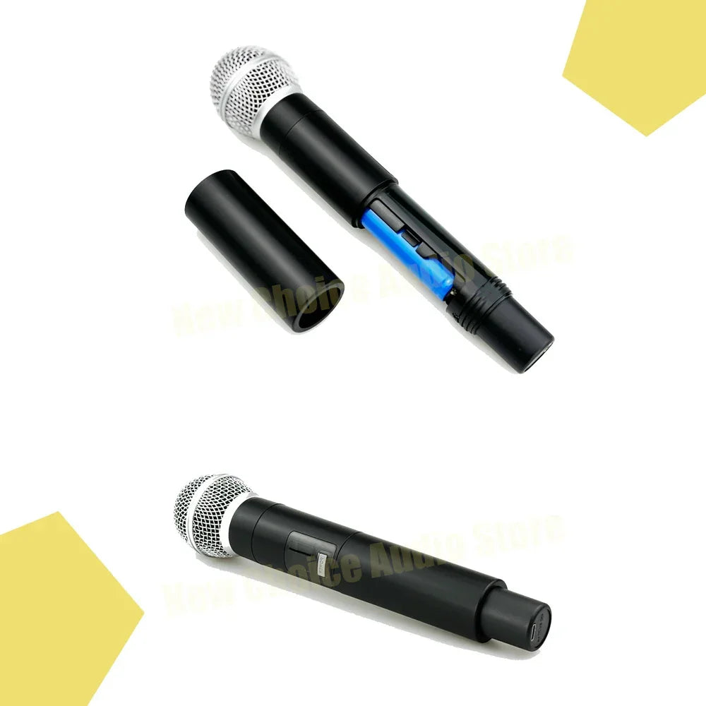 GLXD4 Professional Wireless UHF Handheld Microphone System for Stage Black Microphone