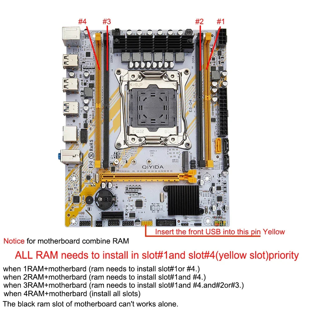 New X99 LGA2011-3 mATX Motherboard + Xeon E5 2680 V4 CPU + DDR4 32GB REG ECC RAM Motherboard + CPU + RAM Motherboard