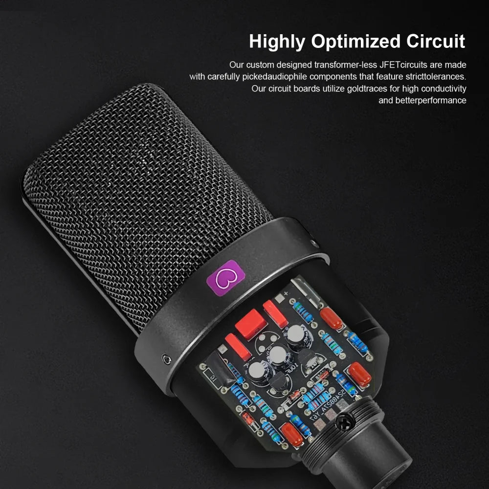 TLM-103 XLR Studio Set Microphone Professional Cardioid Studio Mic for Recording Microphone