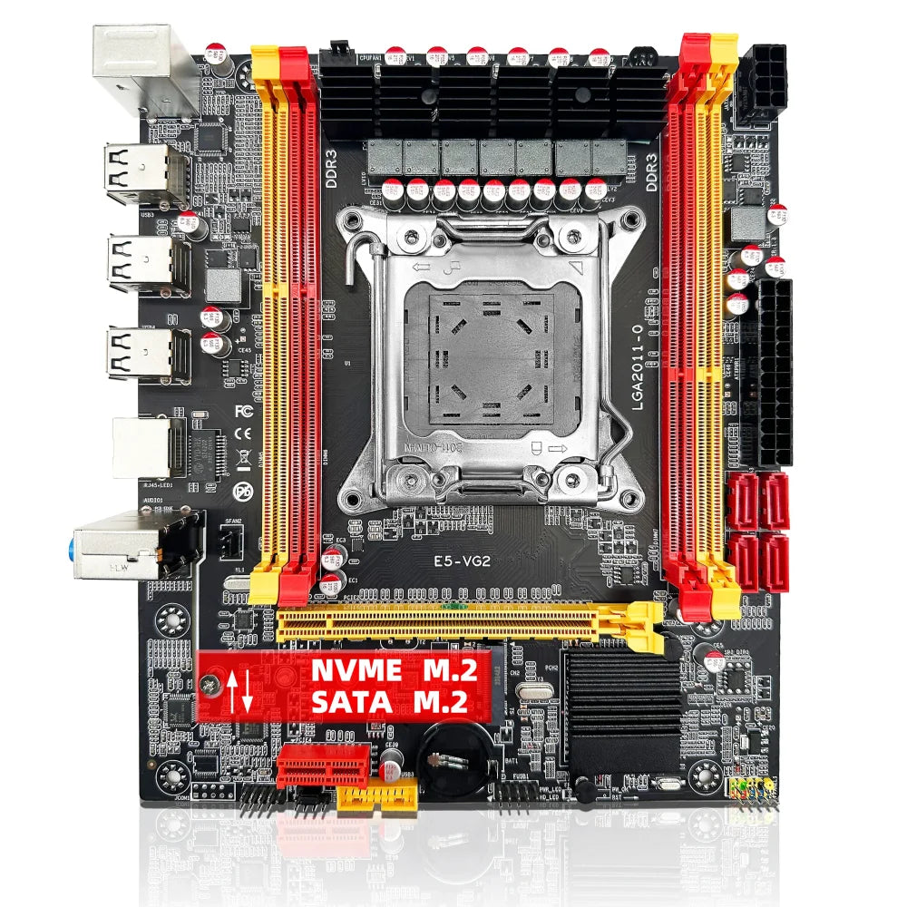 X79-VG2 Intel LGA2011 Motherboard Set + Xeon E5 2630 V2 CPU + 16GB DDR3 ECC RAM Motherboard