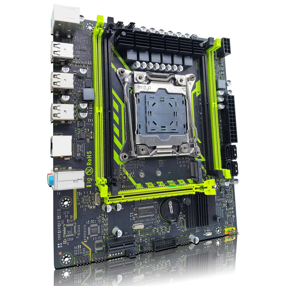 X99-8D4 ATX Motherboard Set + Xeon E5 2630 V4 CPU + 16GB DDR4 2133MHZ RAM Bundle Motherboard