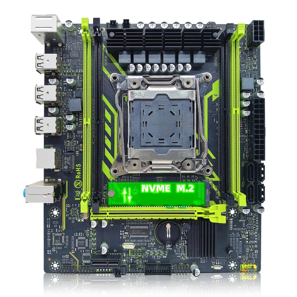 X99-8D4 ATX Motherboard Set + Xeon E5 2650 V4 CPU + 16GB DDR4 2133MHZ RAM Bundle Motherboard