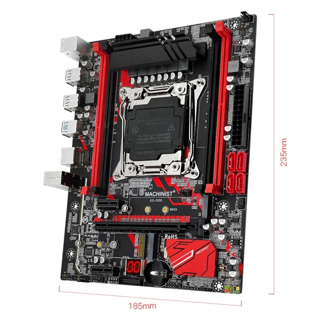 X99 RS9 LGA2011-3 mATX Motherboard + Xeon E5 2676 V3 CPU + 16GB DDR4 RAM Kit Motherboard